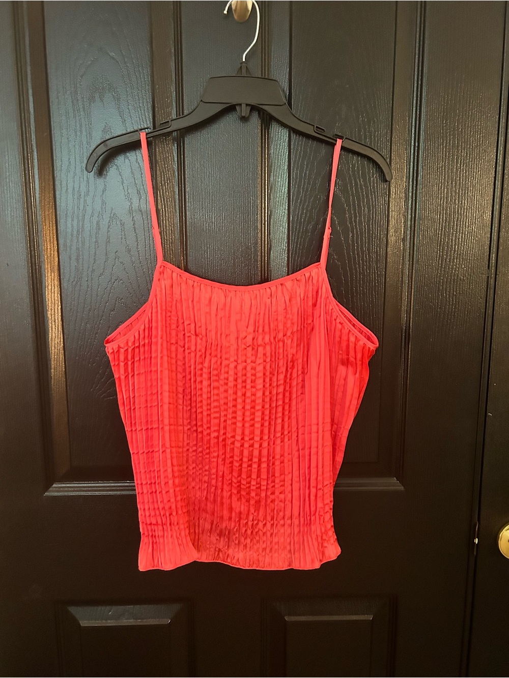 a new day Coral Pleated Spaghetti Strap Camisole